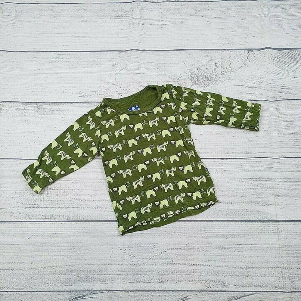 3/6m Kickee Pants Lion/Tiger Graphic Long Sleeve Tee